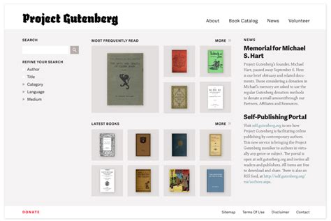 project guttemberg|project gutenberg website.